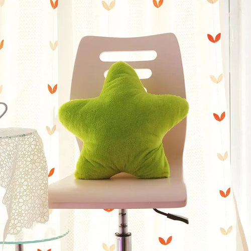 Pastellfarget stjerneformet myk pute 40x40cm polyester | Skanto