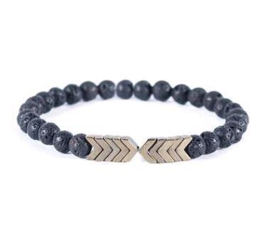 Skanto | Diffuser Lava Stein Armbånd