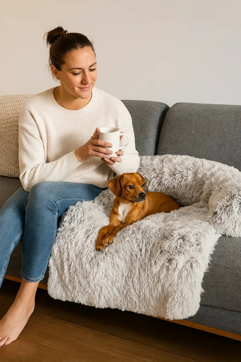 Skanto | PAWCLOUD SOFA – Koselig kjæledyr seng med hevet kant og møbelbeskyttelse
