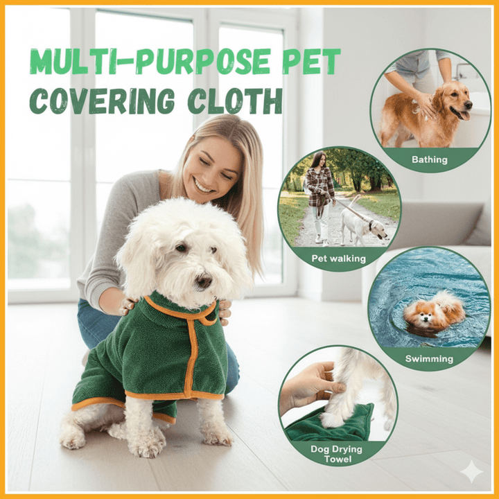 Skanto | PAWFLECT – Super Absorberende Hundejakke for Rask Tørking og Komfort