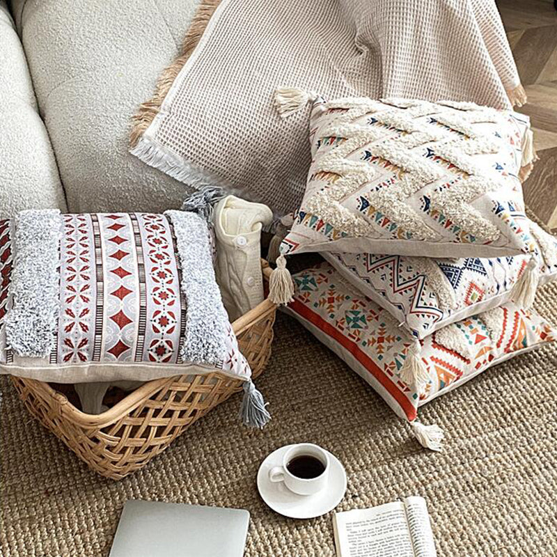 Boho fôret frynse kast puteomslag | Skanto