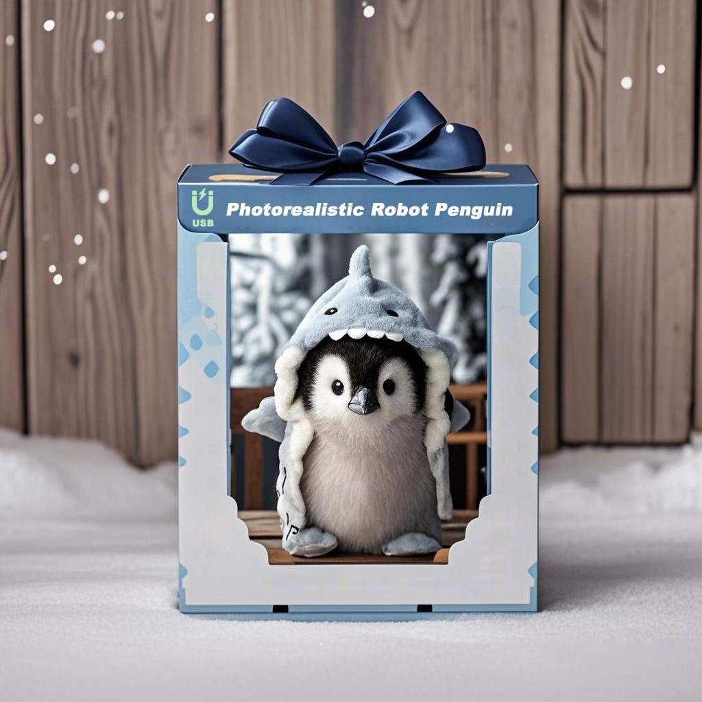 Skanto | PinguinPlezier Plysj Pingvin | Super realistisk plysjvenn