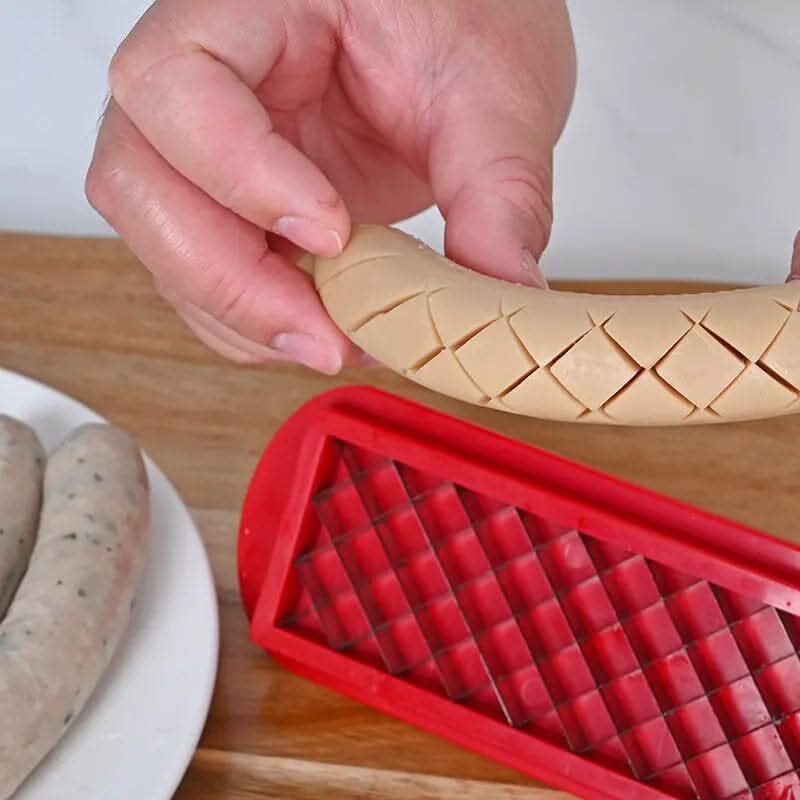 Skanto | Hot Dog Slicer – Criss-Cross Spalter for Jevn Matlaging