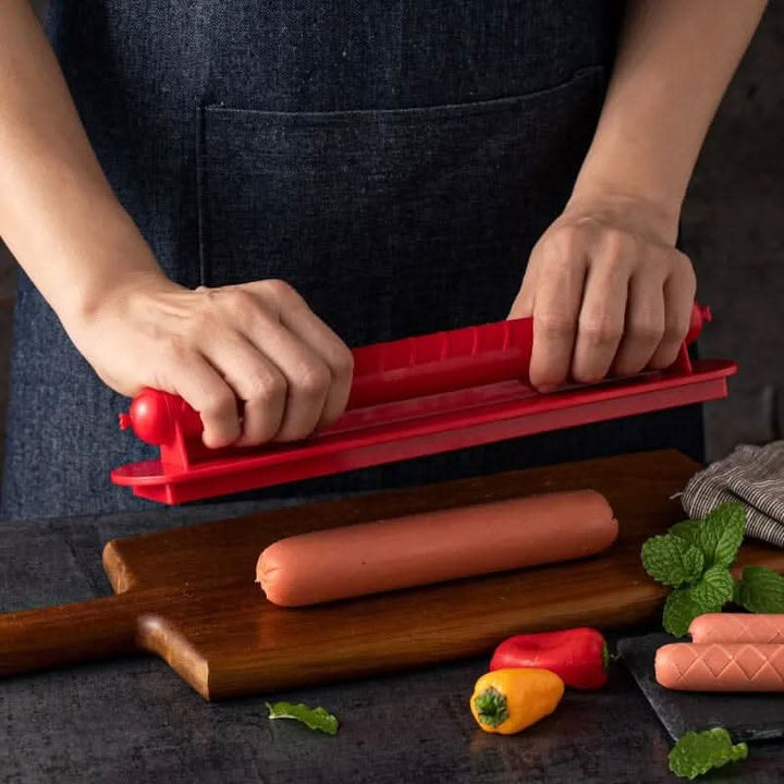 Skanto | Hot Dog Slicer – Criss-Cross Spalter for Jevn Matlaging