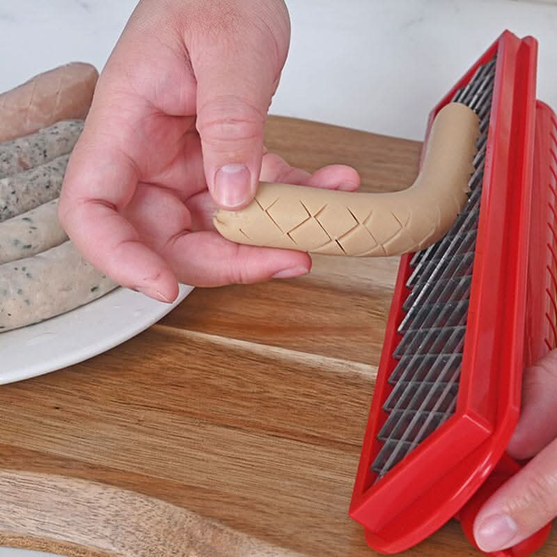 Hot-Dog-Schneider – Kreuzschlitze für gleichmäßiges Garen
