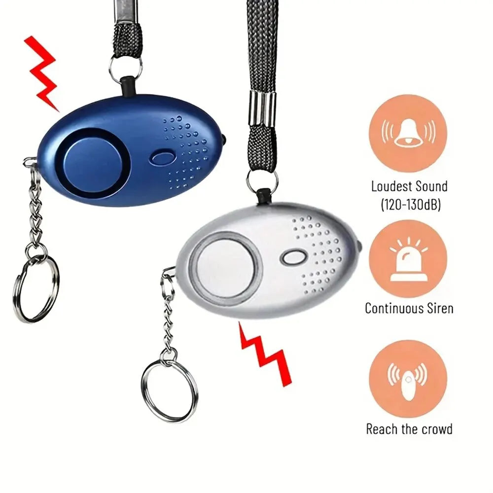 Skanto | Personlig sikkerhetsalarm med LED lys (130 dB) - SafeSound