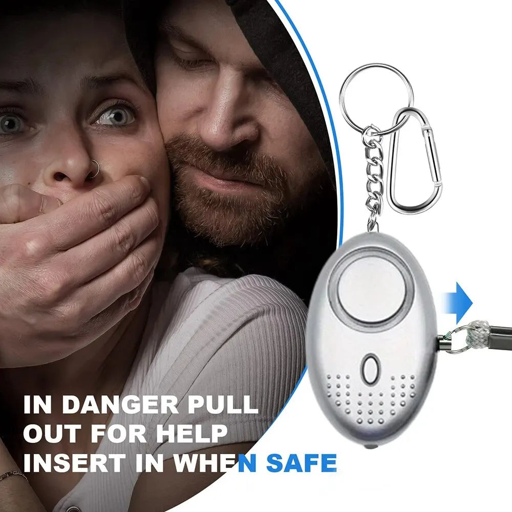 Skanto | Personlig sikkerhetsalarm med LED lys (130 dB) - SafeSound
