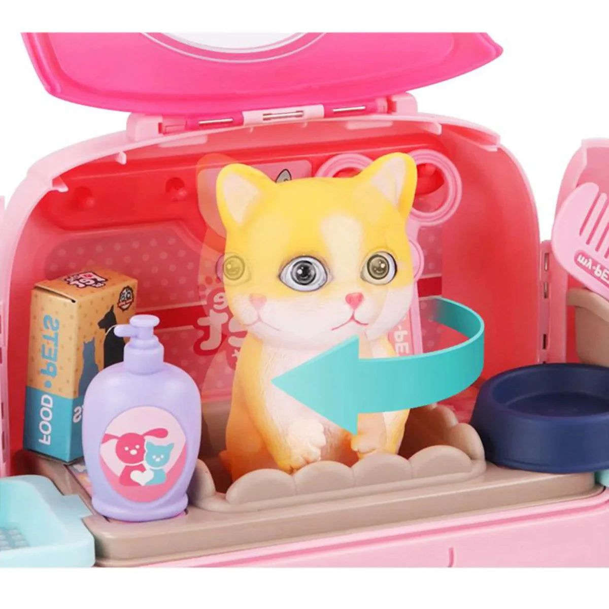 Norvo | Dyrepleie Lekesett – Bærbar Veterinær Rollespill Sett for Barn med Ryggsekk og 16 Tilbehør