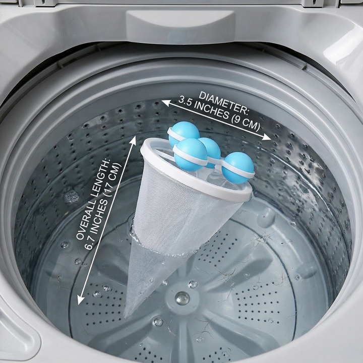Pet Hair Laundry Filter for Washing Machines – Gjenbrukbart Nett Fangstskål