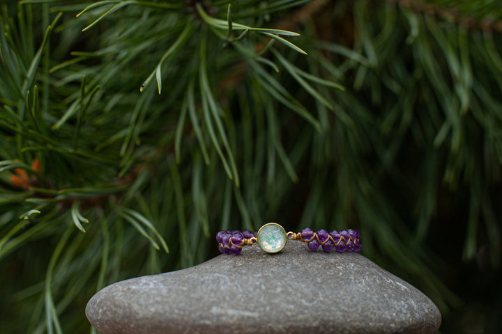 Skanto | Ametyst Helbredende Armbånd - Serenya