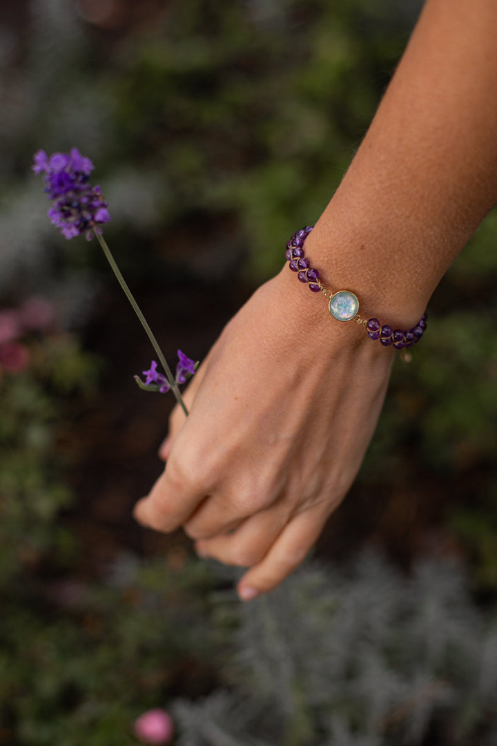 Skanto | Ametyst Helbredende Armbånd - Serenya