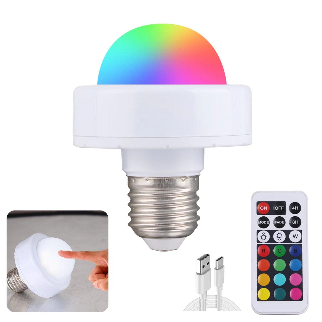 Skanto | RoyaleGlow oppladbar LED-pære - fjernkontroll, berøringsstyrt, multicolor