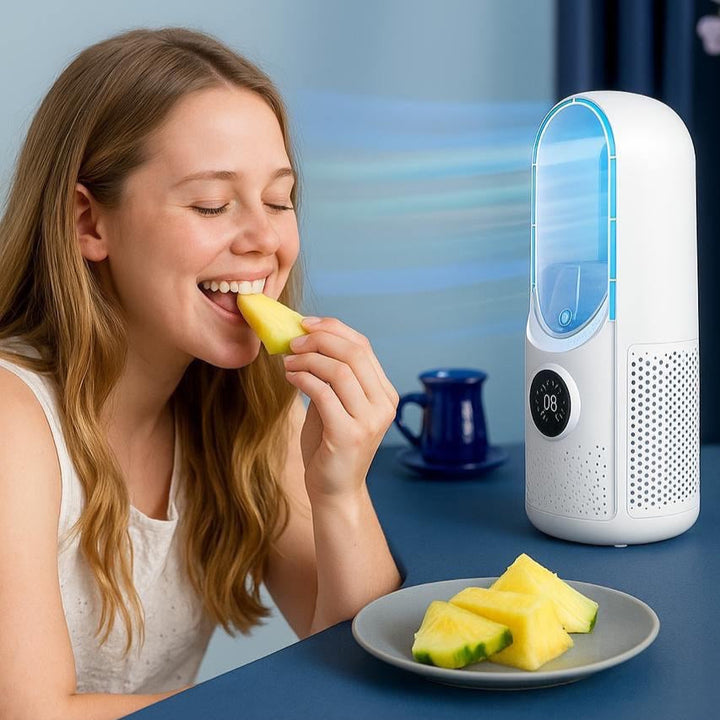 Skanto | Bærbar USB Elektrisk Bladeless Kjølevifte, Mini Skrivebords Air Conditioner