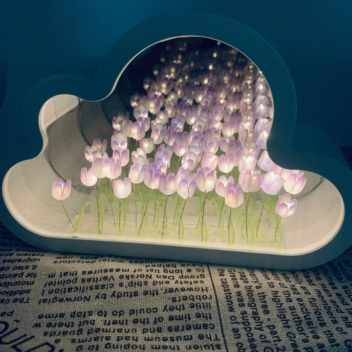 Tulip Cloud LED Speil – Magisk Lys & Dekorativ Design | Skanto