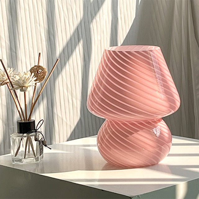 Skanto | LED Skrivebordslampe i Soppshape laget av Glass