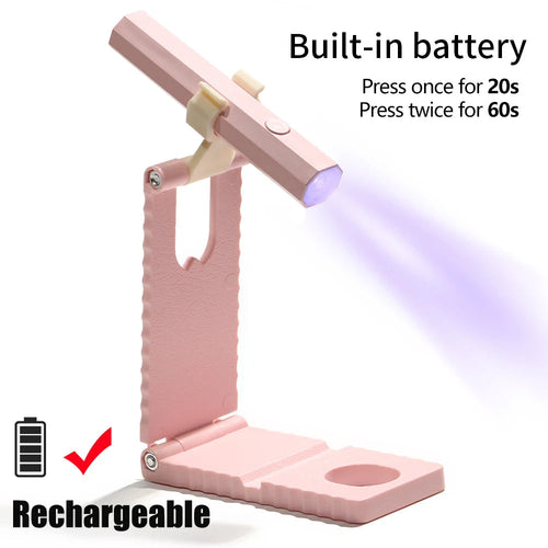 Skanto | Oppladbar UV Neglelamp med Portabel Holder
