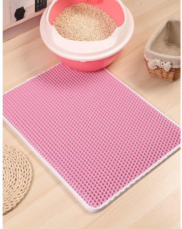 Skanto | Katt litter mat med dobbeltlags fangst og sklisikker base – PawGuard