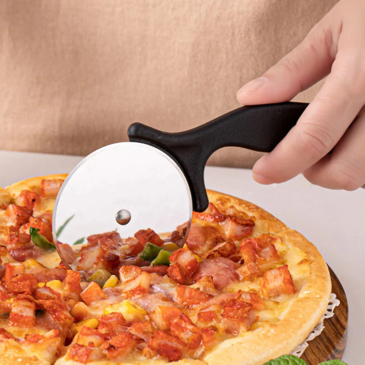 Pizza Skjærer Sirkulær Rustfritt Stål Pizzahjul Skjærer Kake Maker | Skanto