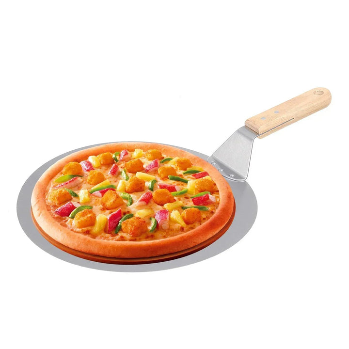 Pizza Spade Bakeredskaper Rustfritt Stål Trehåndtak Pizzaspade Rund | Skanto