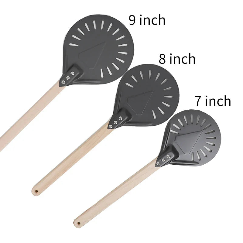 Pizza Spade Vendepaddle Rund Pizza Verktøy Trehåndtak Nonstick | Skanto