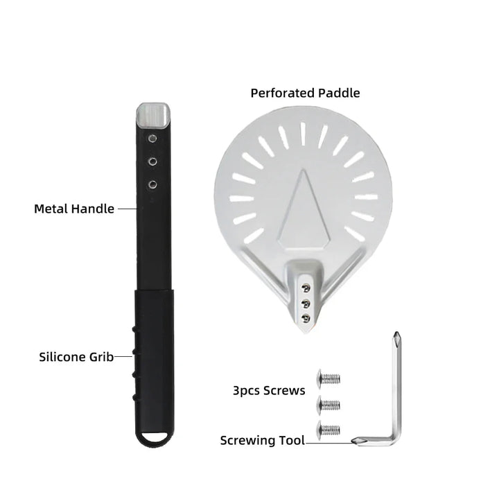 Pizza Spade Vendepaddle Rund Pizza Verktøy Trehåndtak Nonstick | Skanto