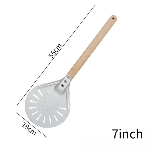 Pizza Spade Vendepaddle Rund Pizza Verktøy Trehåndtak Nonstick | Skanto