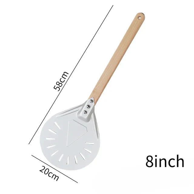 Pizza Spade Vendepaddle Rund Pizza Verktøy Trehåndtak Nonstick | Skanto