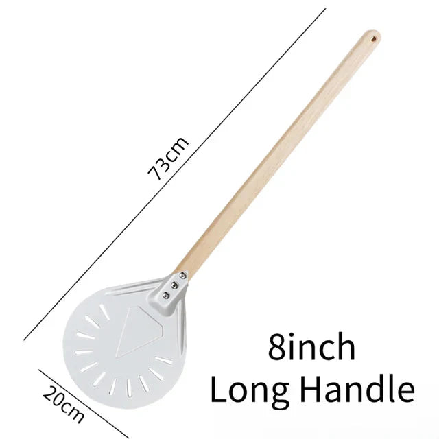 Pizza Spade Vendepaddle Rund Pizza Verktøy Trehåndtak Nonstick | Skanto