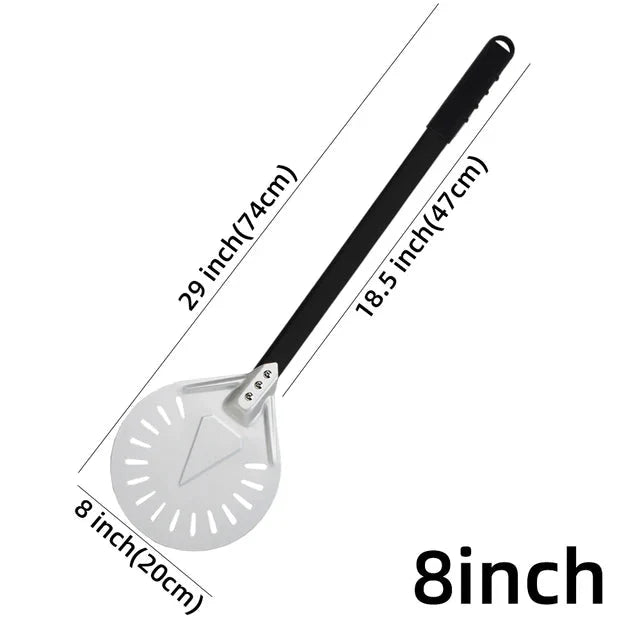 Pizza Spade Vendepaddle Rund Pizza Verktøy Trehåndtak Nonstick | Skanto