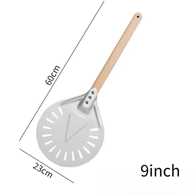Pizza Spade Vendepaddle Rund Pizza Verktøy Trehåndtak Nonstick | Skanto
