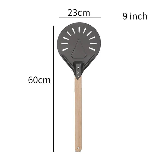 Pizza Spade Vendepaddle Rund Pizza Verktøy Trehåndtak Nonstick | Skanto