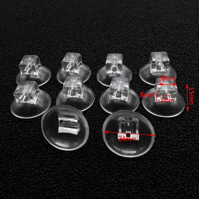 10Pcs Svart Akvarium Sugekop Luftslangeholder Suger for Fisketank Pumpe Oksygen Luftslange Festeklem Tilbehør For Akvarium | Skanto