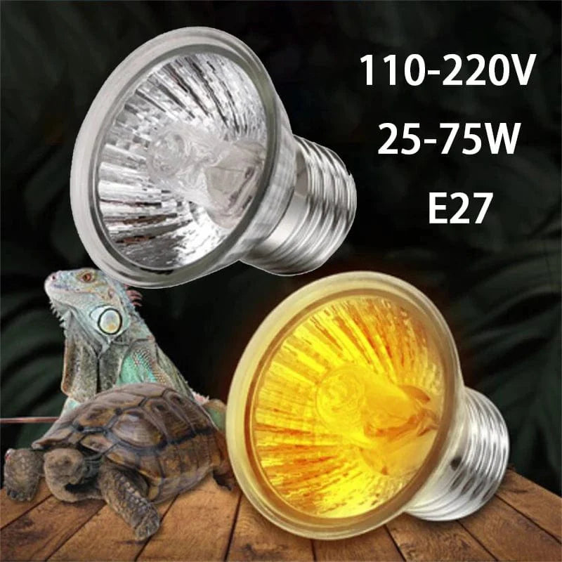 E27 25/50/75W UVA Varme Lampe Kjæledyr Reptil Varmlampe Skilpadde Gecko Reptil Varmer Pære Utstråler Kjæledyr Soling Fugl Slange 110-220V | Skanto