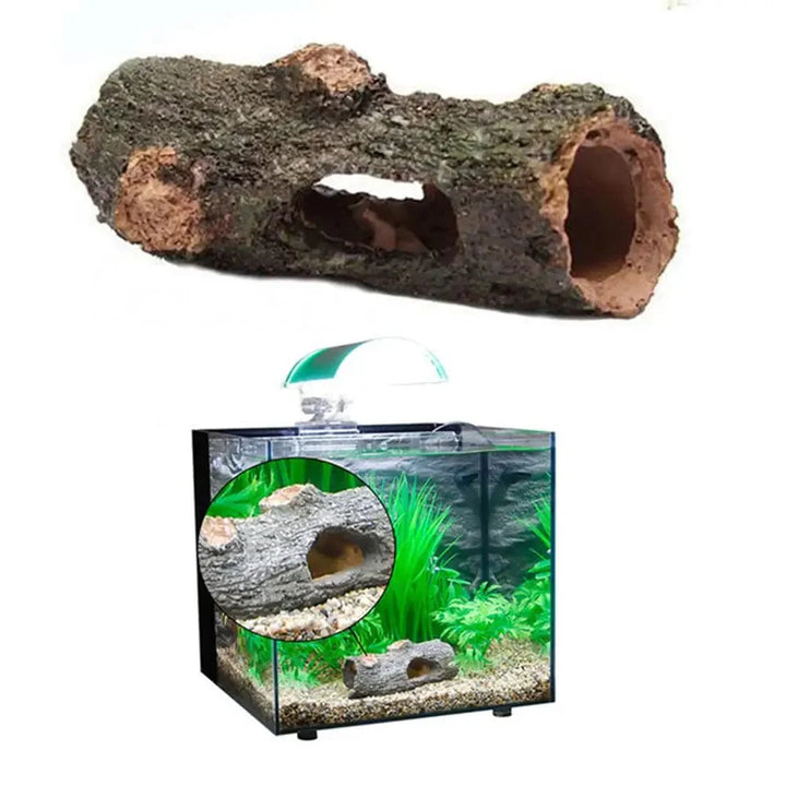 Akvarium Hule Tre Tunnel Hule Ornament Fisk Reker Skilpadde Gjemmested Fiskebolle Dekorasjoner Fisketank Tilbehør | Skanto