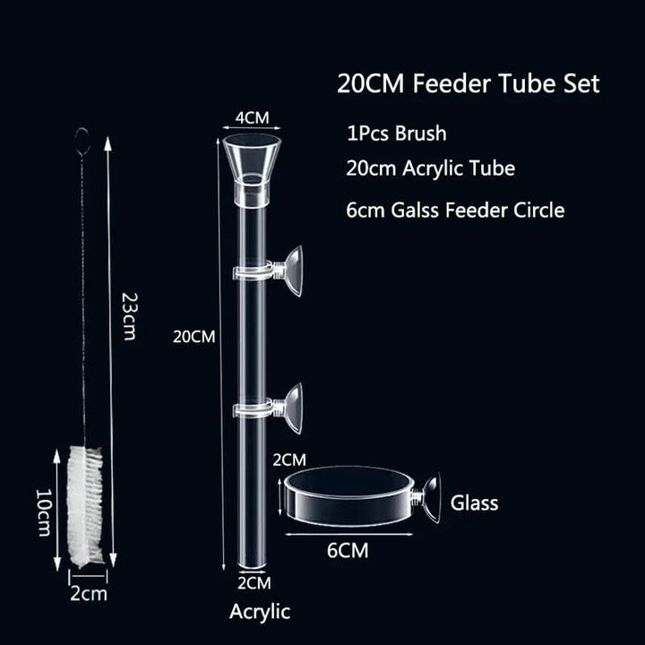 Akrilik Akvarium Fôring Rør Fat Transparent Fiskekar Reker Snail Reke Fôringsbolle Akvarium Fôring Tilbehør | Skanto