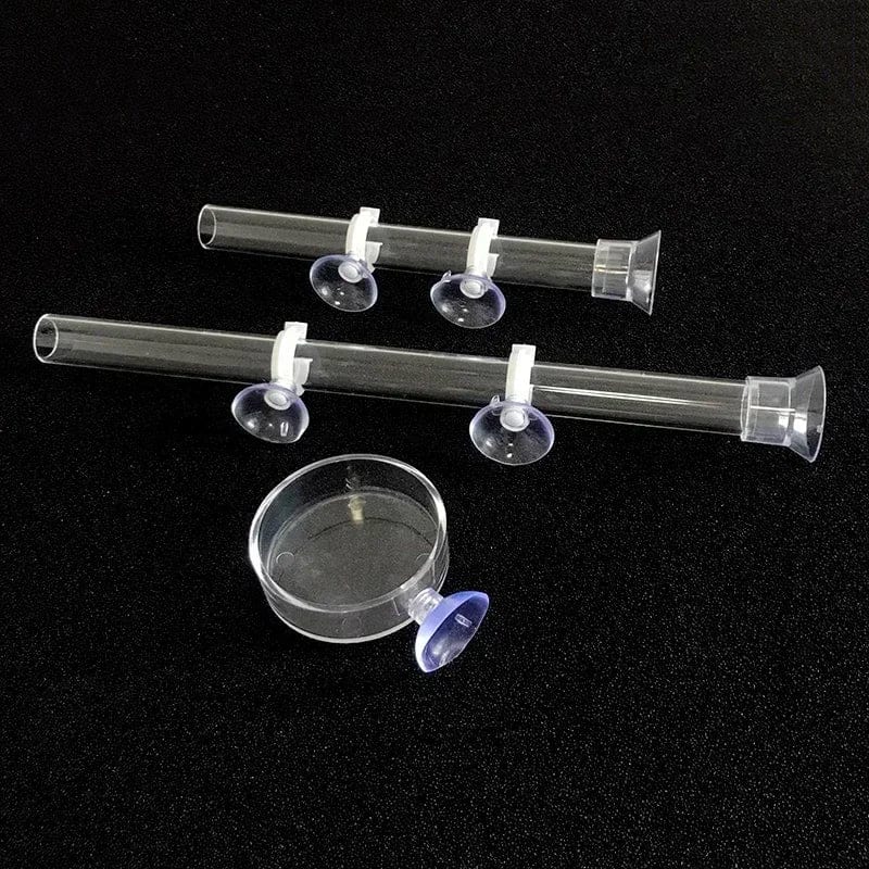 Akrilik Akvarium Fôring Rør Fat Transparent Fiskekar Reker Snail Reke Fôringsbolle Akvarium Fôring Tilbehør | Skanto