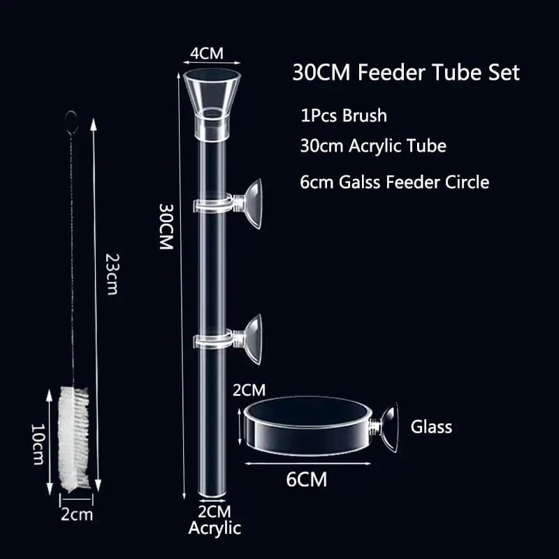 Akrilik Akvarium Fôring Rør Fat Transparent Fiskekar Reker Snail Reke Fôringsbolle Akvarium Fôring Tilbehør | Skanto