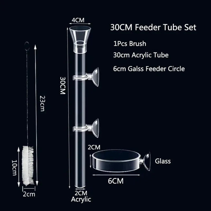 Akrilik Akvarium Fôring Rør Fat Transparent Fiskekar Reker Snail Reke Fôringsbolle Akvarium Fôring Tilbehør | Skanto