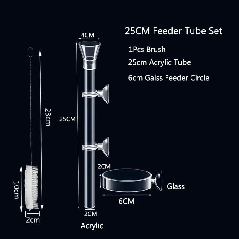 Akrilik Akvarium Fôring Rør Fat Transparent Fiskekar Reker Snail Reke Fôringsbolle Akvarium Fôring Tilbehør | Skanto