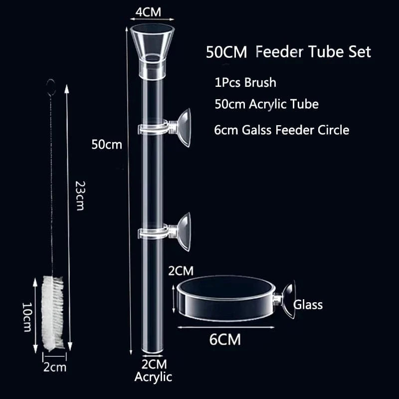 Akrilik Akvarium Fôring Rør Fat Transparent Fiskekar Reker Snail Reke Fôringsbolle Akvarium Fôring Tilbehør | Skanto