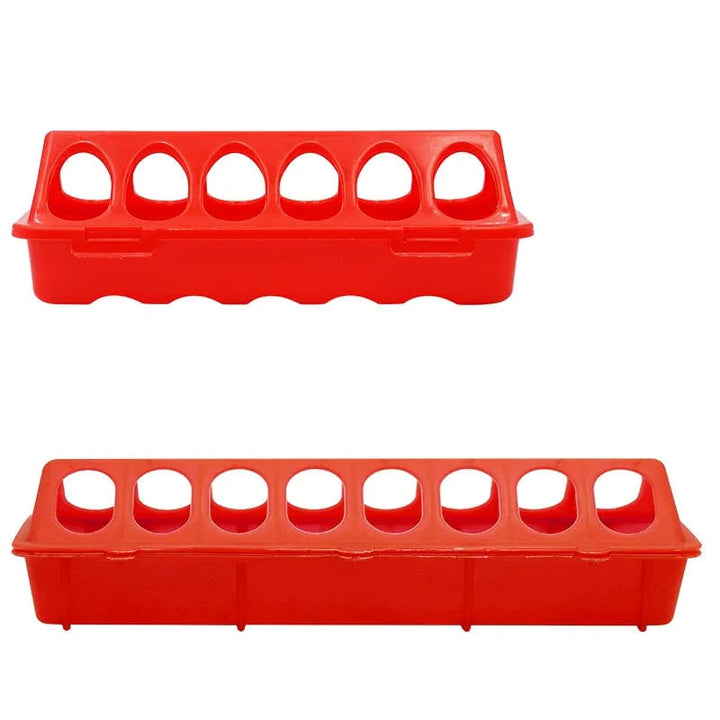 20/30cm Plast Flip-Top Fjærfe Fugl Fôrer Grunn Kylling Fôratube Rype fôringsbøtte Kvalitet Kylling | Skanto