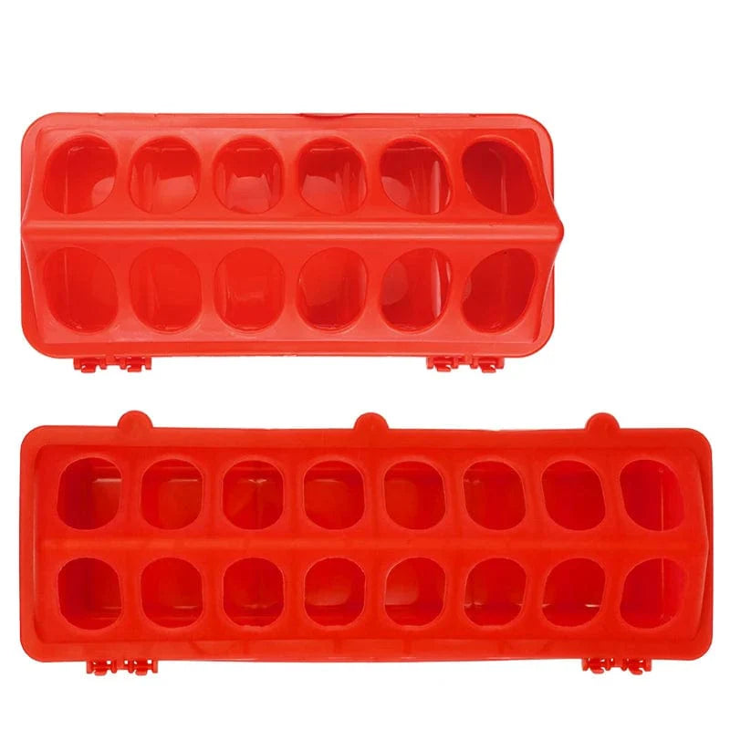 20/30cm Plast Flip-Top Fjærfe Fugl Fôrer Grunn Kylling Fôratube Rype fôringsbøtte Kvalitet Kylling | Skanto