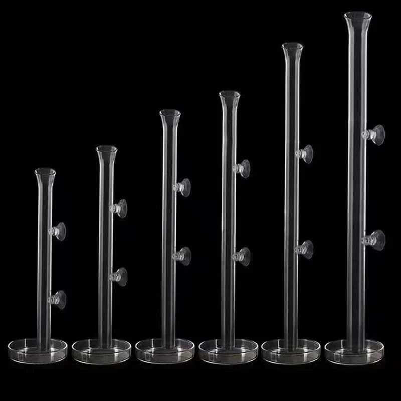 Tykt glass akvarium materieltube skål Gjennomsiktig fisketank reke snegle mat materielskål Akvariefisk matingstilbehør | Skanto