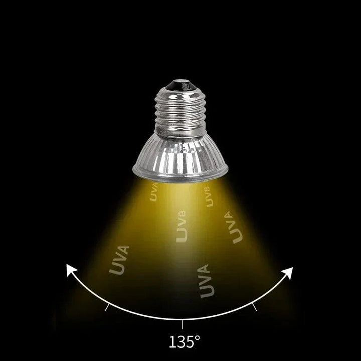 25/50/75W Reptil Lyskilde UVA+UVB 3.0 120v-220v Kjæledyr Varmepære Skilpaddesolbrennere Amphibie Saur Temperaturovervåking | Skanto