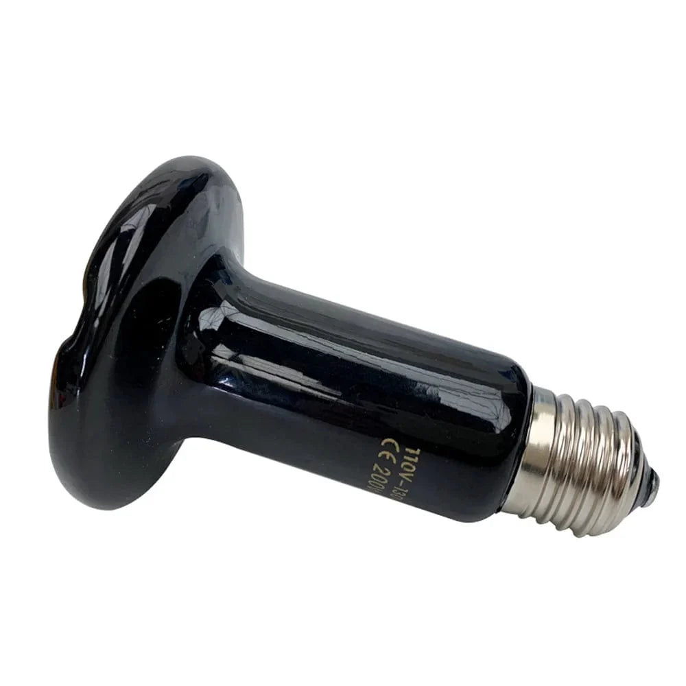 25W 50W 75W 100W 150W 200W Fjernt infrarød kjæledyrvarmelampe keramisk 110V 220V reptil skilpadde varmer lampe varmeutløser lyspære | Skanto