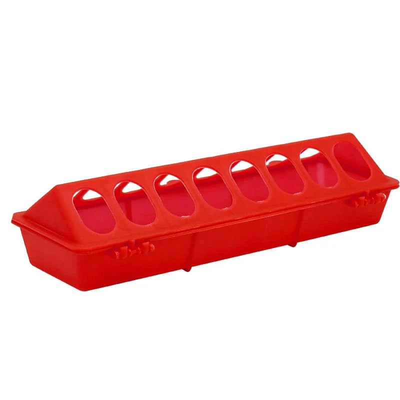 20/30cm Plast Flip-Top Fjærfe Fugl Fôrer Grunn Kylling Fôratube Rype fôringsbøtte Kvalitet Kylling | Skanto