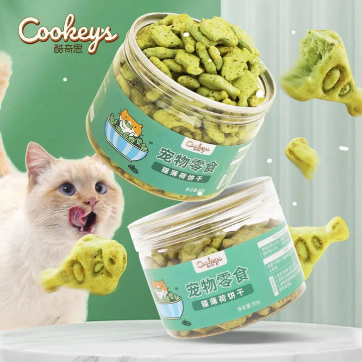Kattemyntkjeks Katt Spisende Snack Kjæledyr Molar Ernæring Fettene Kattunge Snack Voksen Katt Belønning | Skanto