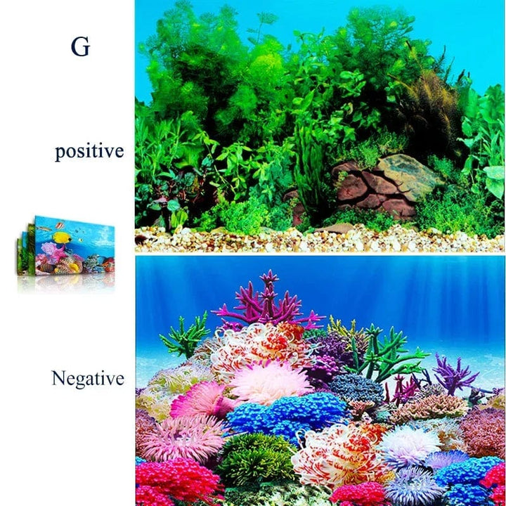 3d Marine Bakgrunn for Akvarium Dekorasjoner Klistremerker & Plakat Varer Dekorasjon Fisketanker og Akvarier Tilbehør Aquascape | Skanto
