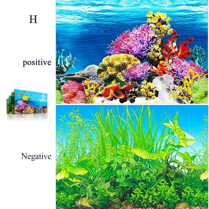 3d Marine Bakgrunn for Akvarium Dekorasjoner Klistremerker & Plakat Varer Dekorasjon Fisketanker og Akvarier Tilbehør Aquascape | Skanto