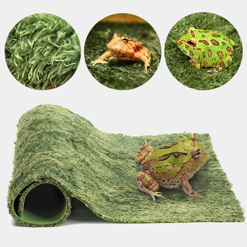 Tykk Dobbel Lag Reptil Dyr Mose Teppet Pute Material Frosk Skilpadde Slange Gecko Matter Fuktighetsgivende Falsk Gress | Skanto